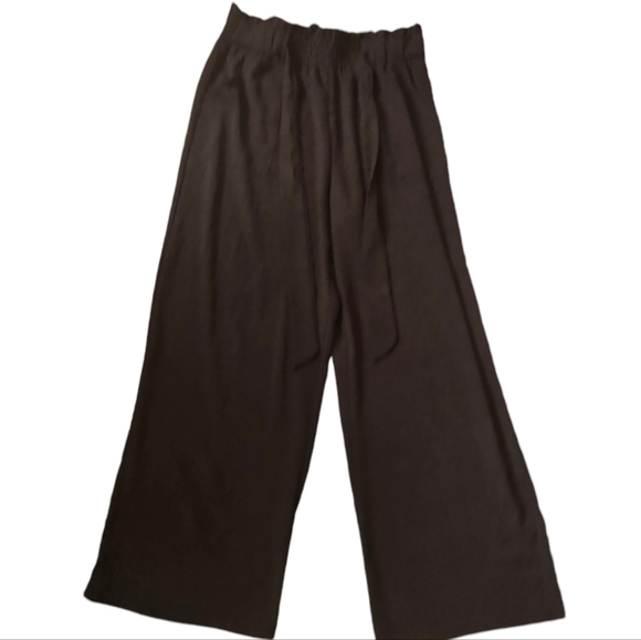 NWOT IWOLLENCE Wide Leg Pants/High Waist, Black, Women's Size Large - Picture 6 of 13